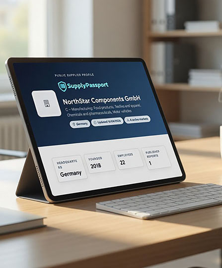 SupplyPassport supplier profile